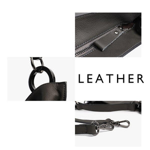 Chain Leather Hobo